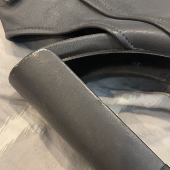 Vince Brigham Gray Peep Toe Booties 5.5 - Picture 3 of 7